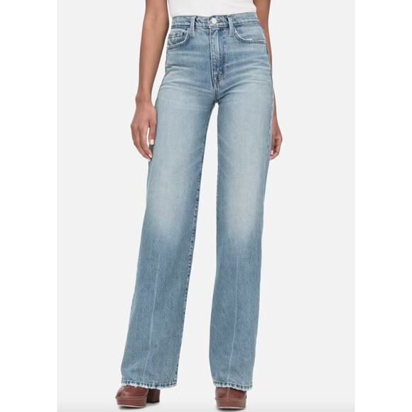 Frame Denim Denim - FRAME Le Jane Wide Leg Jeans in Varsity Blues Size 24